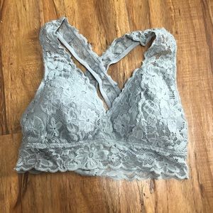 Gray bralette
